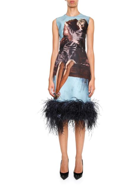 prada feather comic dreses|Prada Livermore.